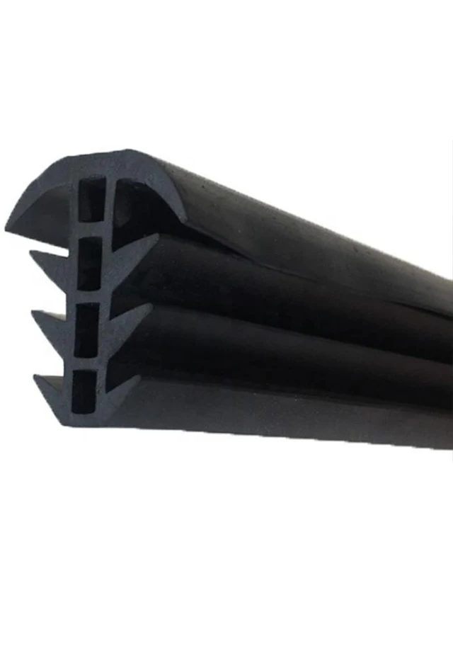 EPDM rubber extrusion profile used for sealing and insulation in industrial systems providing flexible and durable performance in harsh environmental conditions