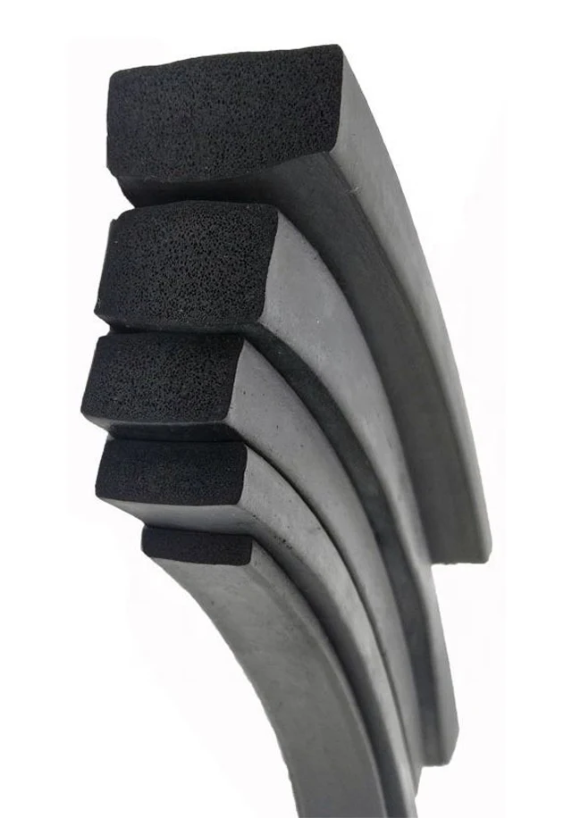 EPDM sponge rubber marine seals used for flexible compression sealing in ship doors hatches and marine compartments