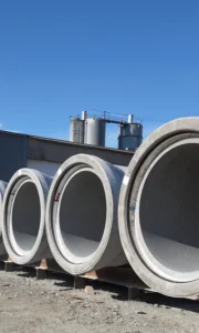 Infrastructure concrete pipelines with rubber pipe gasket sealing systems