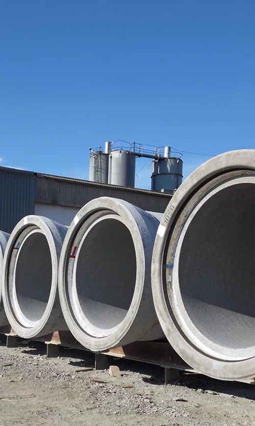 Infrastructure concrete pipelines with rubber pipe gasket sealing systems