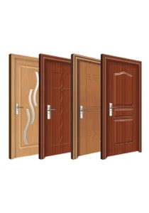 PVC door systems with integrated rubber seals providing insulation durability and sealing performance in residential and commercial applications